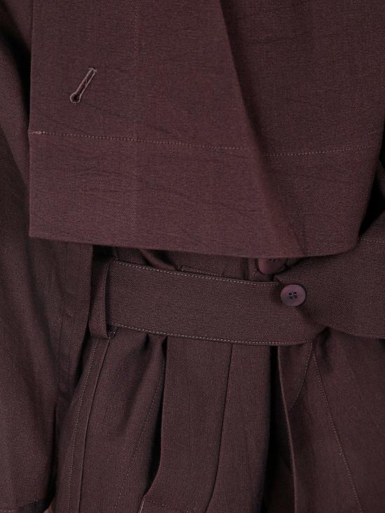 24FW 이세이 미야케 코트 IM48FA073 88 BONESET BORDEAUX - ISSEY MIYAKE