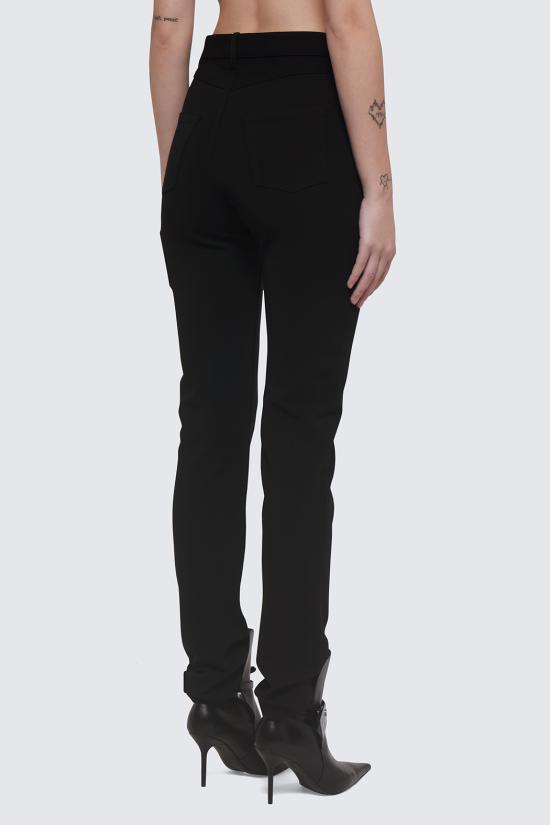  발렌시아가 스트레이트 팬츠 725512 TNV081000 Black - BALENCIAGA