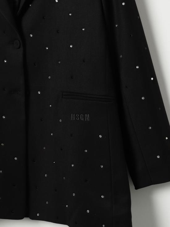 25FW [키즈] 엠에스지엠 캐주얼 자켓 F4MSJGJK186 110 Black - MSGM