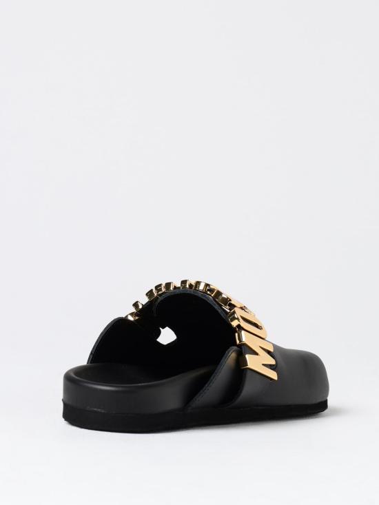 24FW 모스키노 플랫 슈즈 MA10403G1LMF0 000 Black - MOSCHINO