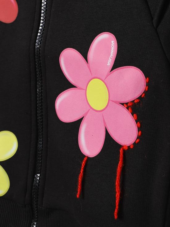 24FW [키즈] 모나리자 가디건 19D8074010 0050 Black - MONNALISA