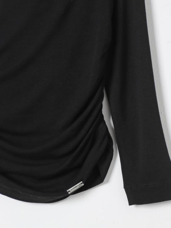 24FW [키즈] 모나리자 티셔츠 41D6044210 0050 Black - MONNALISA