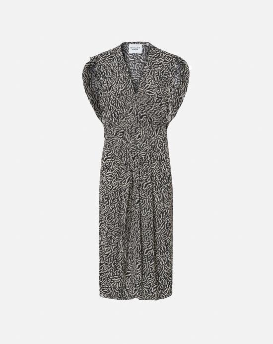 24FW 이자벨마랑 미디 원피스 RO0202FAB3J01E ECBK Ecru black