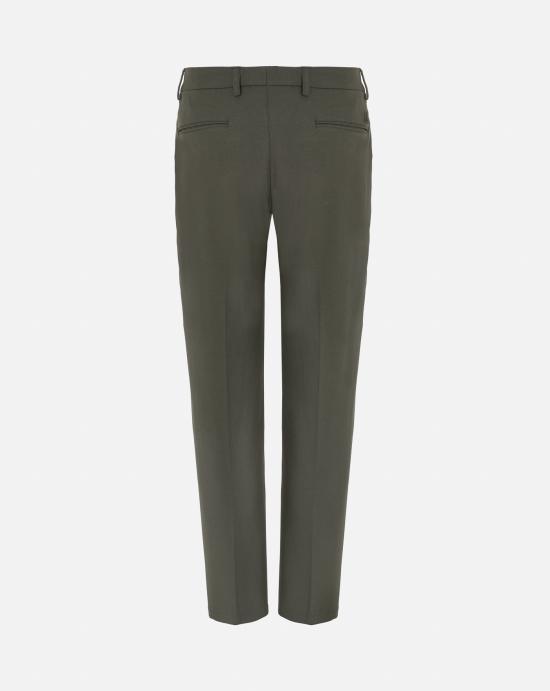  레듀 스트레이트 팬츠 LDM501072 555555 Forest green - LES DEUX