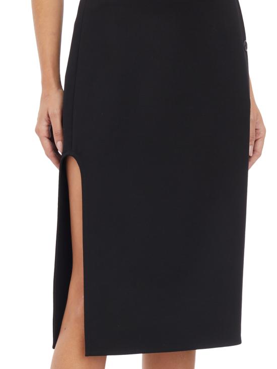  쿠레쥬 미디 스커트 I424CJU196WO01139999 Black - COURREGES