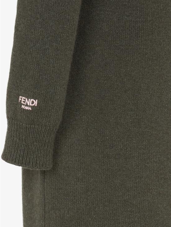 24FW 펜디 미디 원피스 FZDC80 ASJQ F0TGC DARK GREEN - FENDI