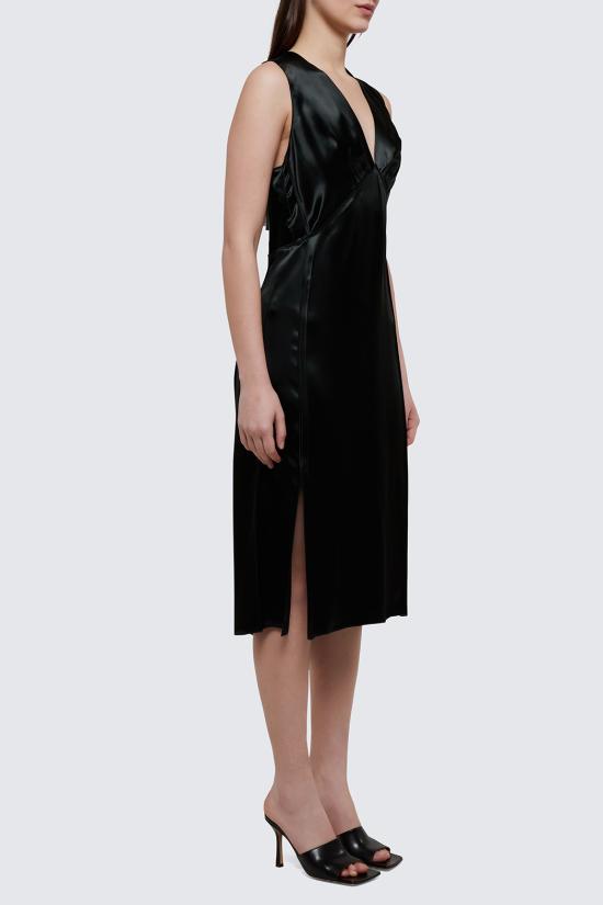  보테가베네타 미디 원피스 723022 V2LC02275 Black - BOTTEGA VENETA