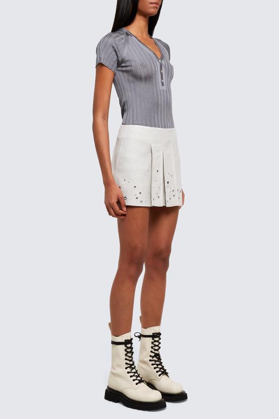  두라찌 롱 스커트 SS23OSK02 SALT AND PEPPER - DURAZZI