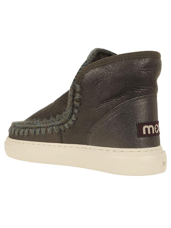 24FW 모우 부츠 MU FW411000B DUBKOL DUST METALLIC BLACK OLIVE - MOU