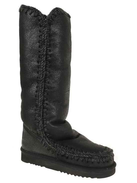 24FW 모우 부츠 MU FW101002B CBKG CRACKED BLACK GREY - MOU