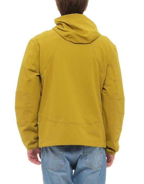  퍼플 마운틴 옵저버토리 자켓 퍼플 마운틴 천문대 남성용 나일론 후드 방풍 재킷 머스타드 색상 PMO 111 MUSTARD - PURPLE MOUNTAIN OBSERVATORY