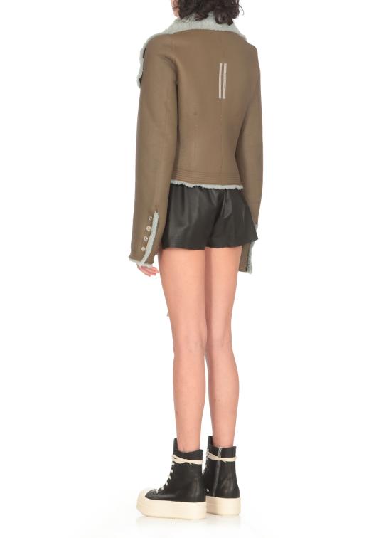 24FW 릭 오웬스 바이커 자켓 RP02D3727 LSHMR3536 Green - RICK OWENS