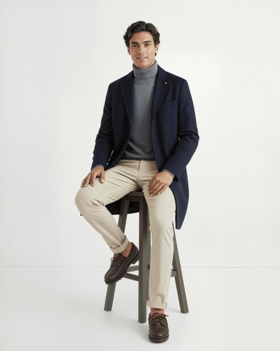  엘비엠 코트 7490 00515 4NAVY Blue - L.B.M.