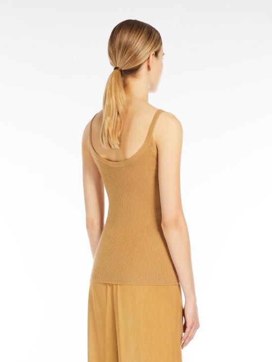  막스마라 갈루라 캐시미어&실크 리브 슬리브리스 탑 2421366091650GALLURA 003 - MAX MARA
