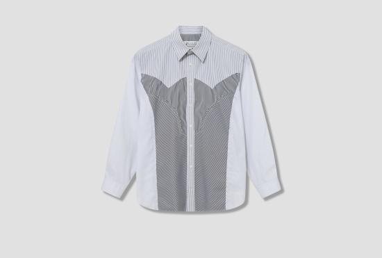  마르지엘라 긴팔 셔츠 긴팔  S50DT0037 MTN024 블랙 - MAISON MARGIELA