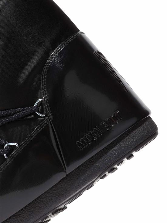 문부츠 아이콘 글랜스 플래티넘 새틴 부츠 80D1401680 N001 Black - MOON BOOT