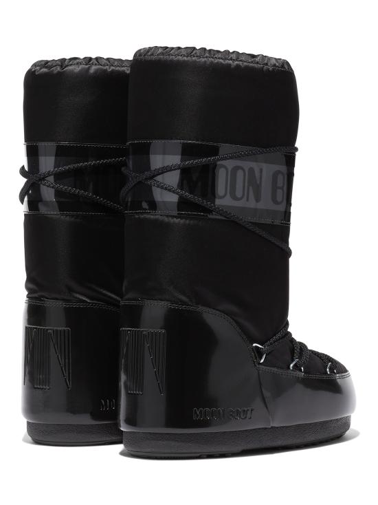 문부츠 아이콘 글랜스 플래티넘 새틴 부츠 80D1401680 N001 Black - MOON BOOT