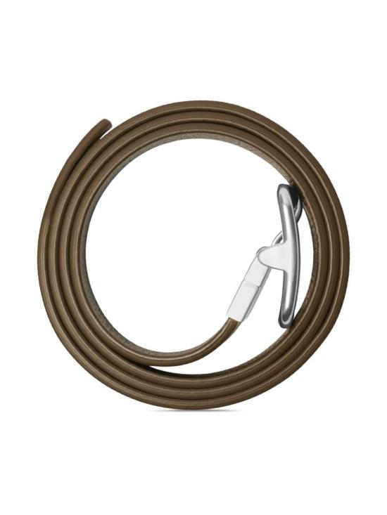 25FW 버버리 리버시블 B 버클 체크 레더 벨트 8092046X SAND - BURBERRY