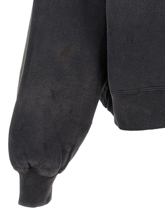 24FW 세인트 미카엘 후드 티셔츠 SMYS10000C46BLACK - SAINT MXXXXXX