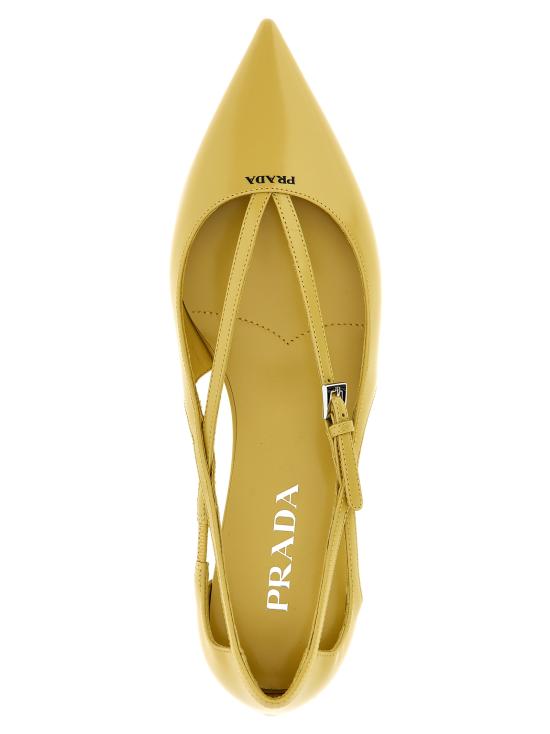 25FW 프라다 플랫 슈즈 1F733NF015055F0901 Yellow - PRADA