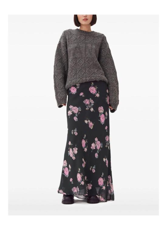 24FW 가니 롱 스커트 F9505771 BLACK - GANNI