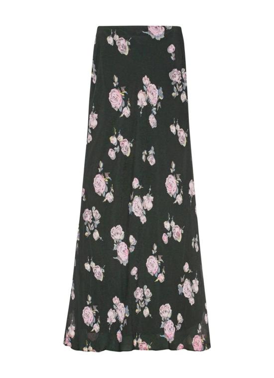 24FW 가니 롱 스커트 F9505771 BLACK