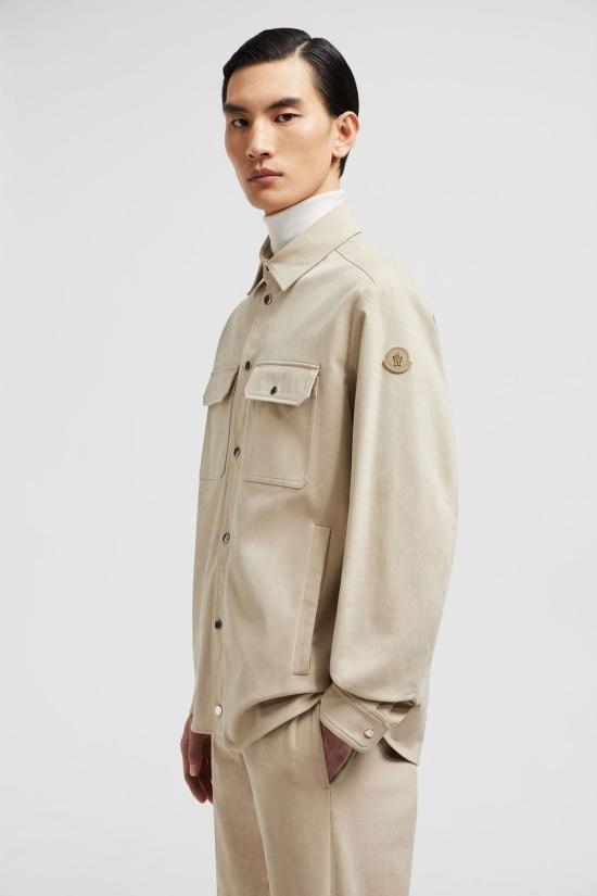 24FW 몽클레어 긴팔 셔츠 J20912F00010597WE BEIGE - MONCLER