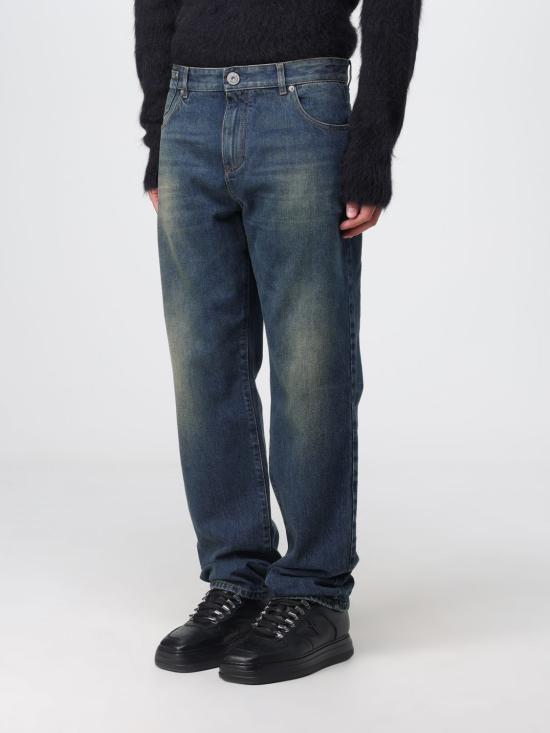 25FW 발망 데님 팬츠 BH0MI044DD93 6KD Denim - BALMAIN
