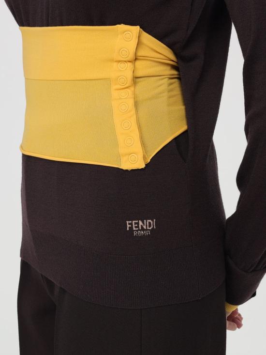 25SS 펜디 긴팔 티셔츠 FZXC43ASJG F0AU3 Wine - FENDI