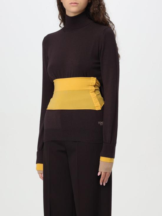 25SS 펜디 긴팔 티셔츠 FZXC43ASJG F0AU3 Wine - FENDI