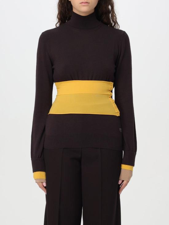 25SS 펜디 긴팔 티셔츠 FZXC43ASJG F0AU3 Wine