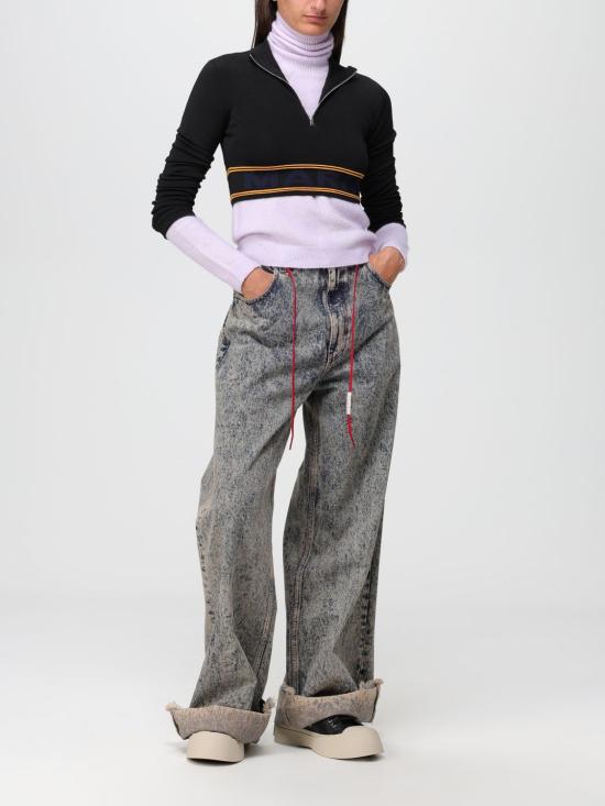 25FW 마르니 긴팔 티셔츠 DVMD0157Q0UFV218 00N99 Black - MARNI