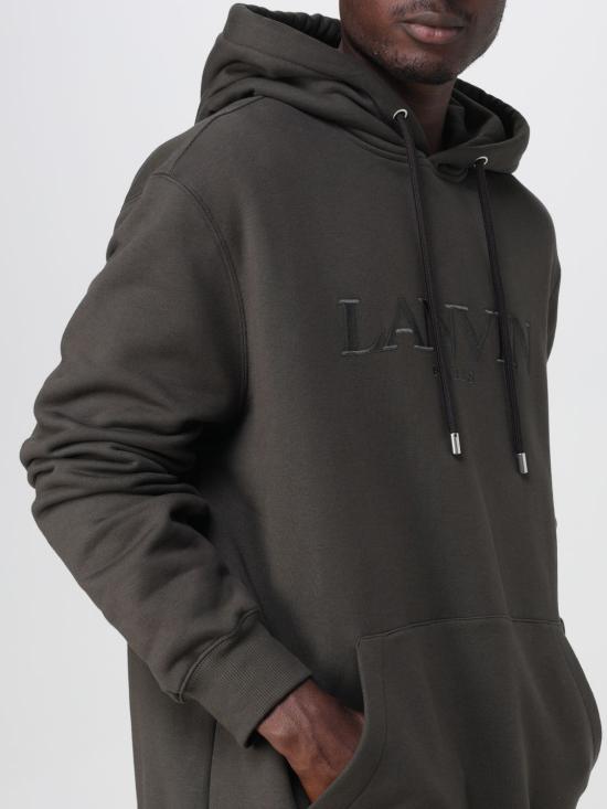 25FW 랑방 후드 티셔츠 RMHO0009J210H23 694 Grey - LANVIN