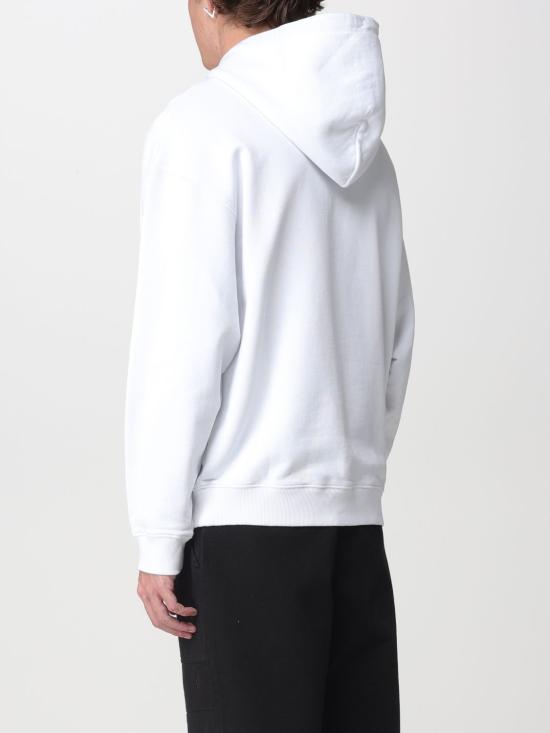 25FW 마르셀로 불론 후드 티셔츠 CMBB106F23FLE003 0133 White - MARCELO BURLON