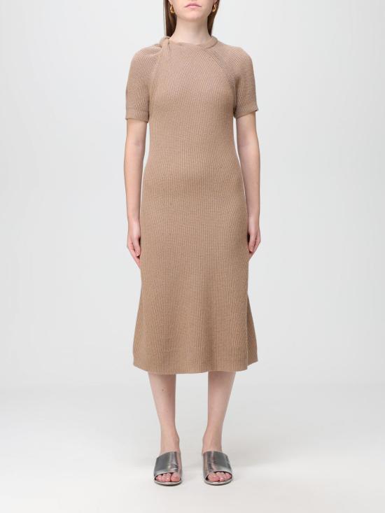 25FW 스텔라 맥카트니 미디 원피스 6K05173S2418 2051 Beige