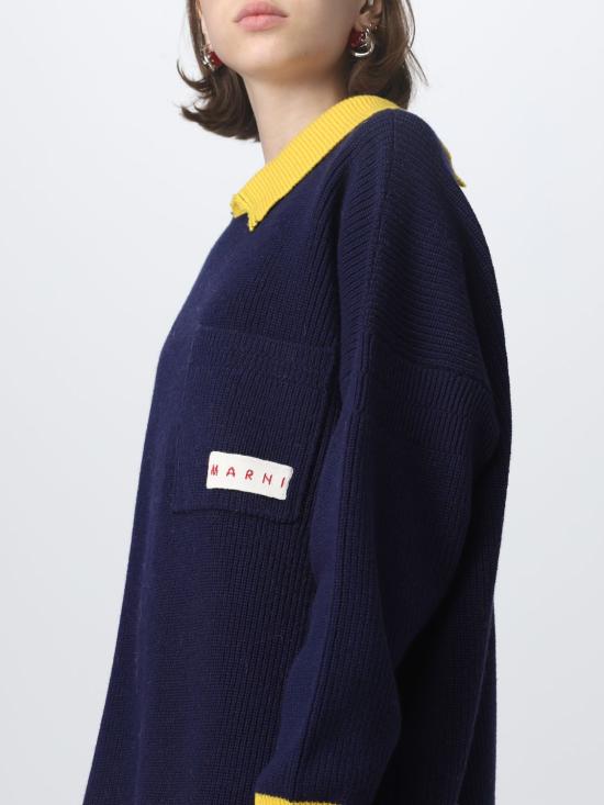 25FW 마르니 롱 원피스 ABMD0111Q1UFH440 MXB84 Blue - MARNI