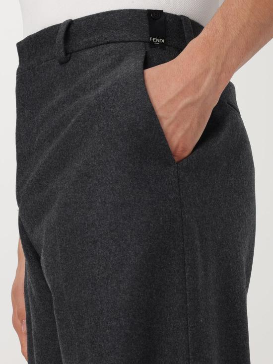 25FW 펜디 스트레이트 팬츠 FB1020ASCA F0UU0 Grey - FENDI