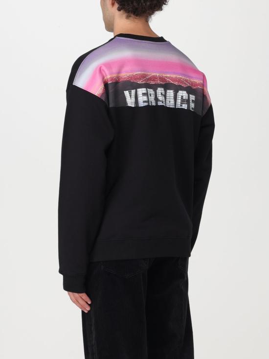 25FW 베르사체 긴팔 티셔츠 10129291A09339 2B510 Black - VERSACE