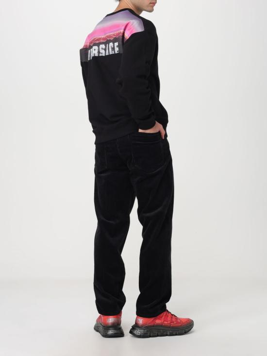 25FW 베르사체 긴팔 티셔츠 10129291A09339 2B510 Black - VERSACE