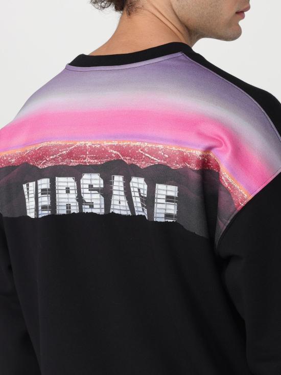 25FW 베르사체 긴팔 티셔츠 10129291A09339 2B510 Black - VERSACE