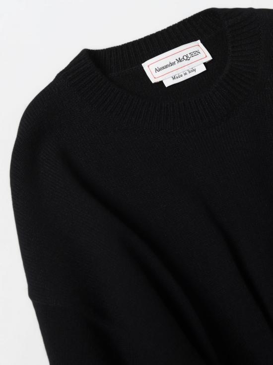 25FW 알렉산더 맥퀸 숏 원피스 758585Q1A6W 1000 Black - ALEXANDER MCQUEEN