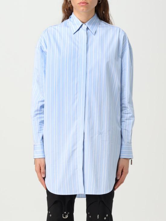 25FW 오프화이트 셔츠 OWGE008F23FAB001 4001 Striped