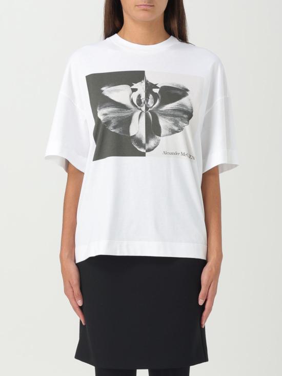 25FW 알렉산더 맥퀸 스웨터 769754QZAKH 0900 White