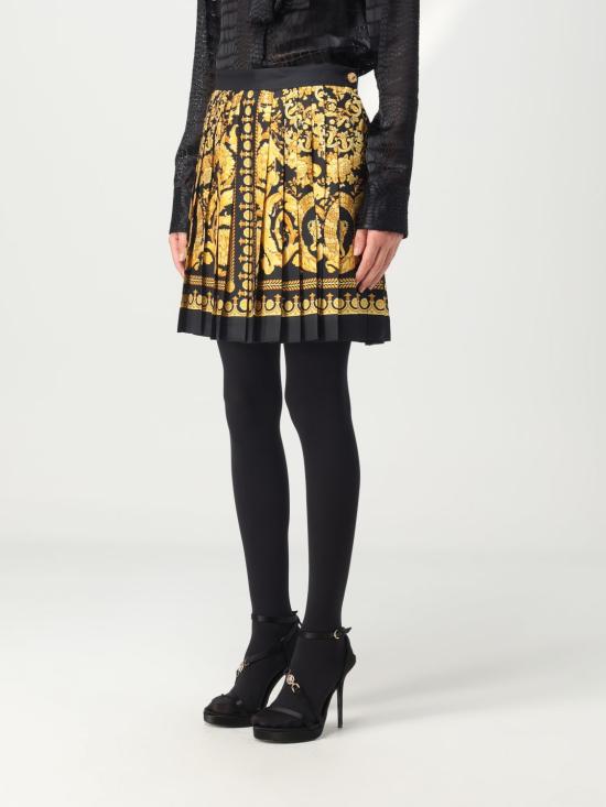 25FW 베르사체 숏 스커트 10008291A04236 5B000 Black - VERSACE