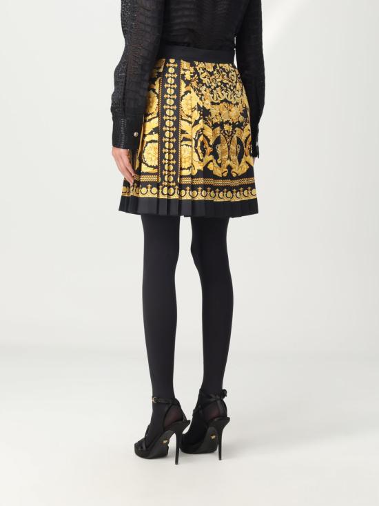 25FW 베르사체 숏 스커트 10008291A04236 5B000 Black - VERSACE