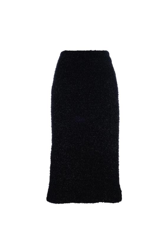 24FW 발렌시아가 미디 스커트 793601T3328 1000 BLACK