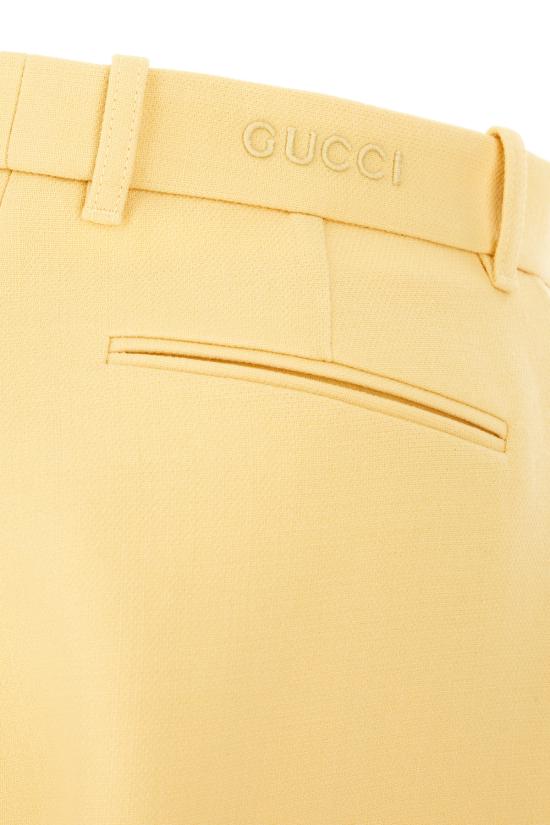 24FW 구찌 스트레이트 팬츠 805983Z7AC3 9048 Giallo - GUCCI
