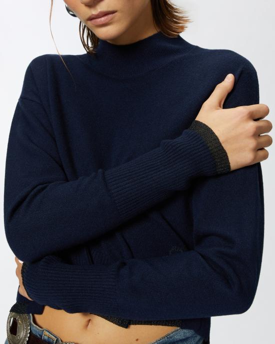 24FW 핑코 스웨터 103996A235 G03 Blu marino cupo - PINKO