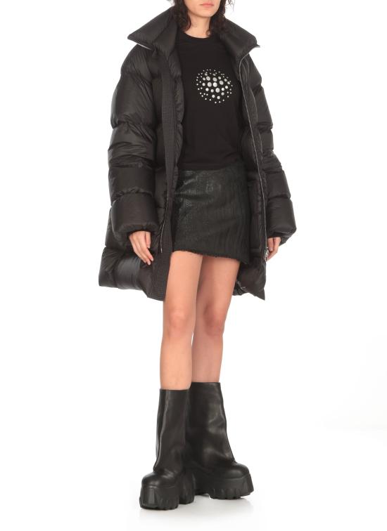 24FW 릭 오웬스 반팔 티셔츠 RO02D3235 JAES309 Black - RICK OWENS