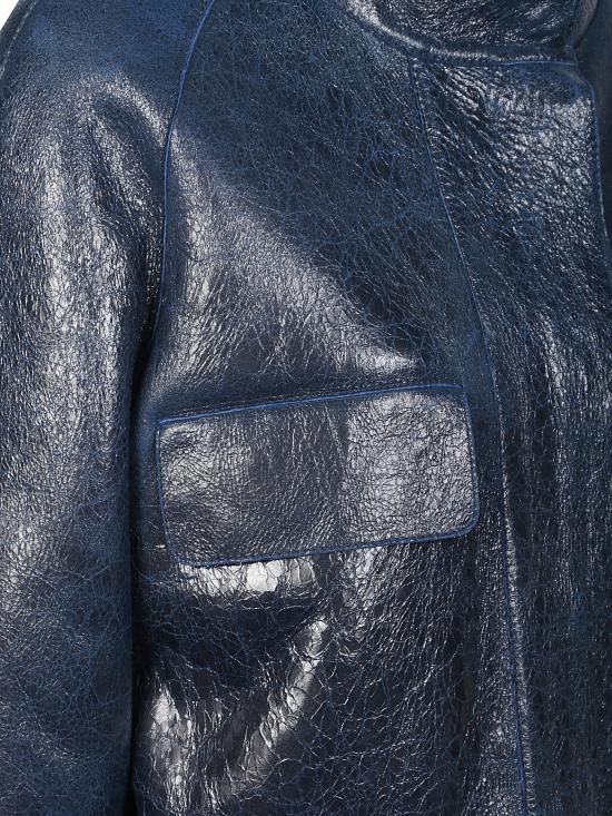 24FW 펜디 가죽 자켓 FM5379 AONDF1PNC Blue - FENDI